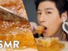 *ASMR* RAW HONEYCOMB (No Talking) STICKY RELAXING Eating Sounds | Zach Choi ASMR
