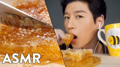 *ASMR* RAW HONEYCOMB (No Talking) STICKY RELAXING Eating Sounds | Zach Choi ASMR