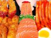ASMR RAW SALMON, SPICY TTEOKBOKKI, KOREAN CHICKEN 누들떡볶이(요리), 연어회, 교촌허니콤보 먹방 COOKING & EATING MUKBANG
