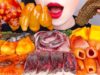 ASMR RAW SEAFOOD *SEA PINEAPPLE, SPOON WORM, CLAMS, SEA GRAPES, MANGO 개불, 멍게, 해삼, 바다포도 먹방 MUKBANG