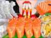 ASMR RAW SHRIMP, SALMON, ABALONE *KOREAN RAW SEAFOOD MARKET* (NO TALKING) EATING SOUNDS MUKBANG 먹방