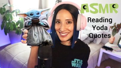 ASMR ? Reading Yoda Quotes for May 4th | Tapping | Soft Spoken | Star Wars