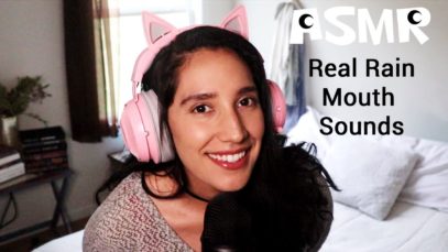 ASMR Real Rain + Mouth Sounds | Girlfriend | Relax | Focus | Sleep | Soft Spoken |Personal Attention