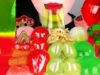 ASMR RED&GREEN FOOD 연두빨강 먹방 *젤리 쥬스, 컵젤리, 탕후루 JELLO SHOOTER, SHEET JELLY, CANDIED FRUITS MUKBANG