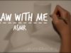 ASMR Relaxing drawing for sleep + close up whispering