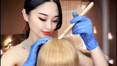 [ASMR] Relaxing Hair Dye Treatment