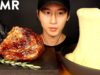 ASMR RIBEYE STEAK & STRETCHY CHEESE MUKBANG (No Talking) COOKING & EATING SOUNDS | Zach Choi ASMR