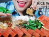 ASMR RICE WITH FERMENTED RAW BLUE CRABS, PICKLED EGGPLANTS AND TINY CUCUMBER WATER MELON | LINH-ASMR