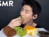 *ASMR* ROLL CAKE (Green Tea, Chocolate, Vanilla) No Talking | Soft Eating Sounds | Zach Choi ASMR
