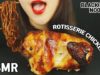 ASMR ROTISSERIE CHICKEN + BLACK BEAN NOODLES  전기구이 옛날통닭속의 짜장면(EATING SOUNDS)MUKBANG REAL SOUNDS