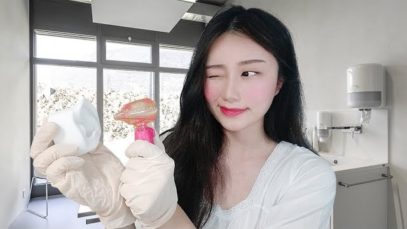 *ASMR* RP- Chinglish Ear Doctor / Ear Peeling Mask / Binaural (Soft Spoken) *ENG SUBS*