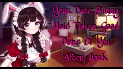 [ASMR RP] – Your Cute Bunny Maid Pampers You After A Long Day Of Work (Ear Licking/Eating Included)
