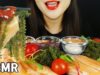ASMR Salmon Sashimi + Sea Grapes 연어회와 바다포도 먹방(EATING SOUNDS)MUKBANG REAL SOUNDS