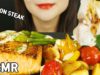 ASMR SALMON STEAK 짭조름하고 담백한 연어스테이크(EATING SOUNDS)MUKBANG REAL SOUNDS