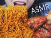 ASMR SAMYANG CHICKEN FIRE NOODLES AND SPICY FRIED CHICKEN CHEWY EATING SOUNDS | LINH=ASMR