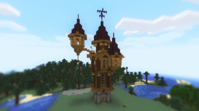 ASMR | Satisfying Minecraft Build Time-lapse ? [Binaural]