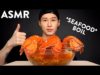 ASMR SEAFOOD BOIL DRENCHED IN BLOVES SAUCE (No Talking) EATING SOUNDS | Zach Choi ASMR