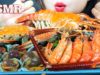 ASMR SEAFOOD BOILED PLATTER (HAIRY CLAM,GIANT FRESHWATER PRAWN,TIGER PRAWN,BLUE CRAB) | LINH-ASMR