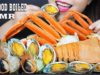 ASMR SEAFOOD BOILED(BIG MOUTH SNAIL,SNOW CRAB,SLIPPER LOBSTER,ABALONE) EATING SOUND| LINH-ASMR 먹방