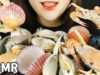 ASMR SEAFOOD CLAM SOUP (SCALLOP, CRAB, CLAMS, MUSSELS) 국물이 시원한 조개탕 (EATING SOUNDS)MUKBANG