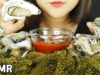 ASMR SEAFOOD OYSTER & SEA GRAPE 굴과바다포도 먹방(EATING SOUNDS)MUKBANG