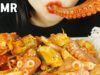 ASMR SEAFOOD SPICY OCTOPUS + SEA SNAIL 매콤달콤새콤한 골뱅이 문어 소면 무침(EATING SOUNDS)MUKBANG