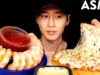 ASMR SHRIMP COCKTAILS & EXTRA CHEESY PIZZA MUKBANG (No Talking) EATING SOUNDS | Zach Choi ASMR