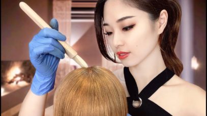 [ASMR] Sleep Inducing Fall Hair Treatment