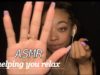 ASMR | slow hand movements + mouth sounds