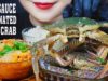 ASMR SOY SAUCE MARINATED RAW CRAB 간장게장 먹방 KOREAN POPULAR FOOD MUKBANG EATING SOUNDS LINH-ASMR