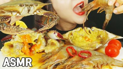 ASMR  Soy Sauce Raw Crab + Soy Sauce Raw Shrimp 밥도둑 간장게장과새우장 (EATING SOUNDS)MUKBANG REAL SOUNDS