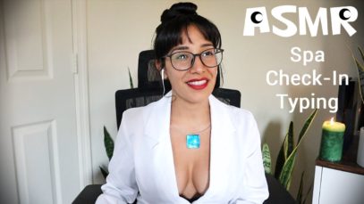 ASMR Spa Check-In | Keyboard Typing | Relaxing