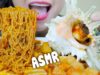 ASMR SPECIAL SAMYANG SPICY NOODLES WITH RICE CAKE AND MUREX SNAILS , EATING SOUNDS | LINH ASMR