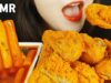 ASMR 네네치킨 매콤치즈스노윙치킨, 떡볶이는 맛없어!! Spicy Cheese Fried Chicken and TteokBokki (EATING SOUNDS)MUKBANG