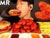 ASMR SPICY CHICKEN SANDWICH, SPICY CHICKEN TENDERS & FRIES MUKBANG (No Talking) EATING SOUNDS