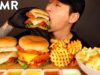 ASMR SPICY CHICKEN SANDWICHES & MAC N CHEESE MUKBANG (No Talking) EATING SOUNDS | Zach Choi ASMR