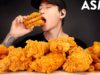 ASMR SPICY CHICKEN TENDERS & FRIED SHRIMP MUKBANG (No Talking) EATING SOUNDS | Zach Choi ASMR