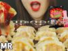 ASMR SPICY FIRE Dumplings 불닭만두와 불닭소스3종(EATING SOUNDS)MUKBANG REAL SOUNDS