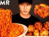 ASMR SPICY FIRE NOODLES & CHICKEN WINGS MUKBANG (No Talking) COOKING & EATING SOUNDS