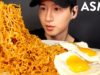 ASMR SPICY INDOMIE GORENG NOODLES MUKBANG (No Talking) COOKING & EATING SOUNDS | Zach Choi ASMR