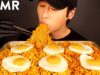ASMR SPICY INDOMIE MI GORENG MUKBANG (No Talking) COOKING & EATING SOUNDS | Zach Choi ASMR