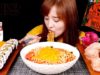 ASMR ?SPICY NOODLES 14,444 SHU ?The Spiciest Ramen in the World, Kimchi Dumpling, Gimbap. MUKBANG