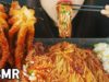 ASMR SPICY OCTOPUS, ENOKI MUSHROOM, RICE BALL 매콤한 낙지와주꾸미 그리고 팽이버섯, 주먹밥  (EATING SOUNDS)MUKBANG
