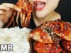 ASMR Spicy Raw Crabs 매운 양념게장 먹방 (Spicy Gejang)MUKBANG REAL SOUNDS