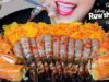 ASMR SPICY RAW SHRIMPS X PAPAYA SALAD X SHRIMPS CRACKER ,CRUNCHY EATING SOUNDS | LINH-ASMR