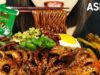ASMR SPICY RED PEPPER BLACK BEAN FIRE NOODLES AND OCTOPUS,  KIMCHI (EATING SOUNDS) MUKBANG