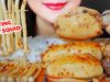 ASMR SPICY SATAY SQUID WITH SNOW WHITE MUSHROOM EATING SOUNDS | LINH-ASMR