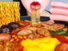 ASMR SPICY SAUSAGE, SPAM STEW 부대찌개 먹방(레시피) BUDAE JJIGAE RECIPE EATING & COOKING SOUNDS MUKBANG