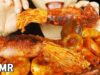 ASMR Spicy Seafood +Cheese Mushroom, Enoki Mushroom 매콤한 오징어새우와 모듬버섯 먹방 (EATING SOUNDS)MUKBANG