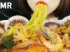 ASMR SPICY SEAFOOD NOODLES(Jjamppong) 가리비 새우가 들어간 매콤한 해물짬뽕먹방 MUKBANG EATING SOUNDS chaomamian, 炒馬麵